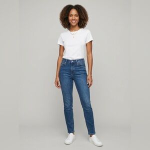 Reformation Jeans Destin Wash Skinny High Rise Sz 27 Organic Cotton Stretch